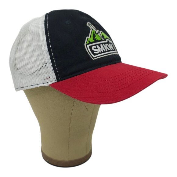 Smoky Mountain Knife Works Mesh Snapback Cap Hat SMKW Patch Trucker Baseball NWT - Picture 3 of 14